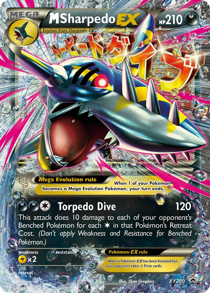 M Sharpedo-EX · XY Black Star Promos