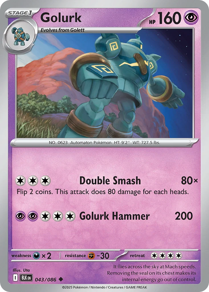 Golurk · Black Bolt