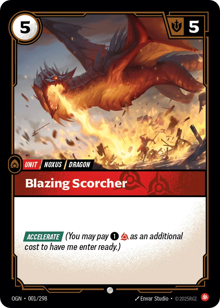 Blazing Scorcher · Origins