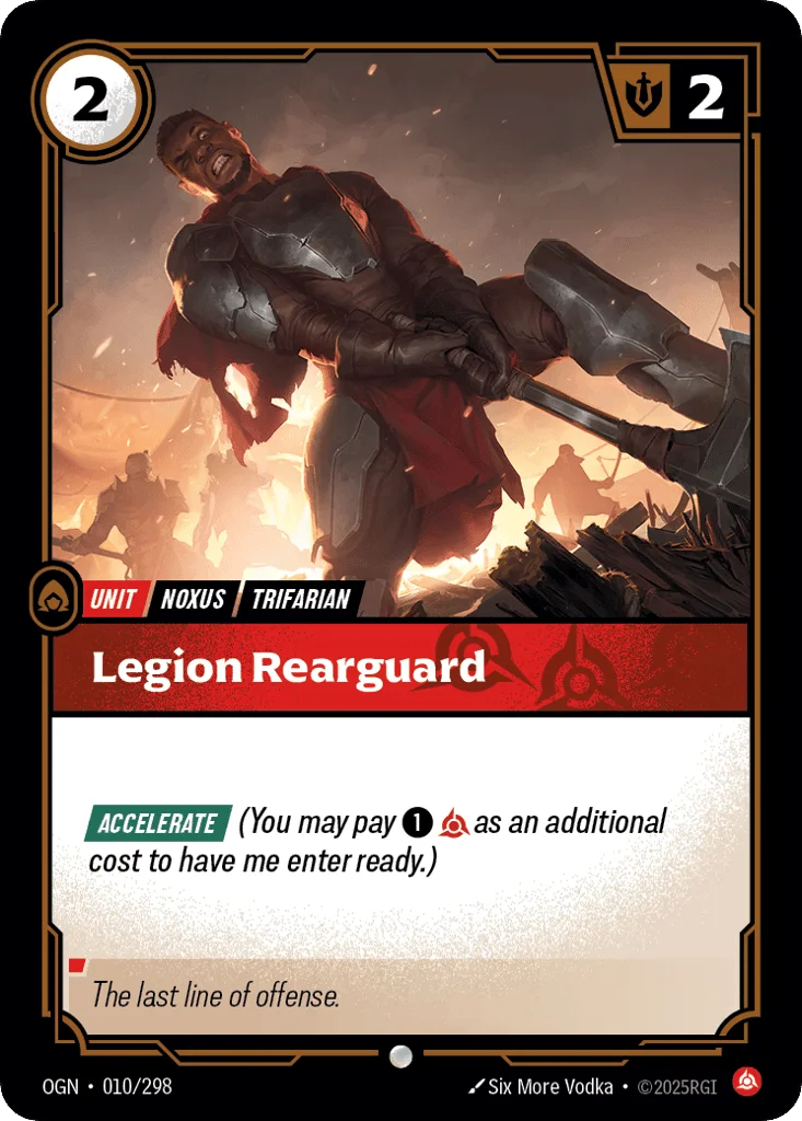 Legion Rearguard · Origins