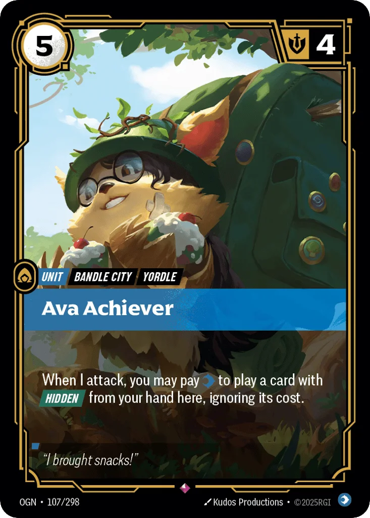Ava Achiever · Origins