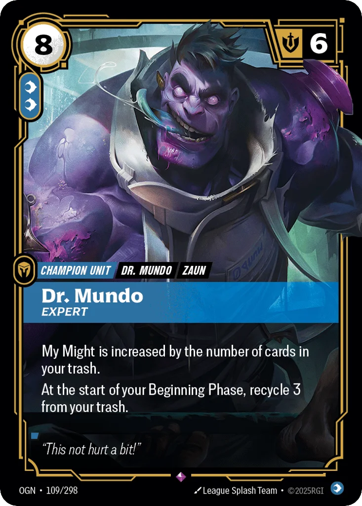 Dr. Mundo, Expert · Origins