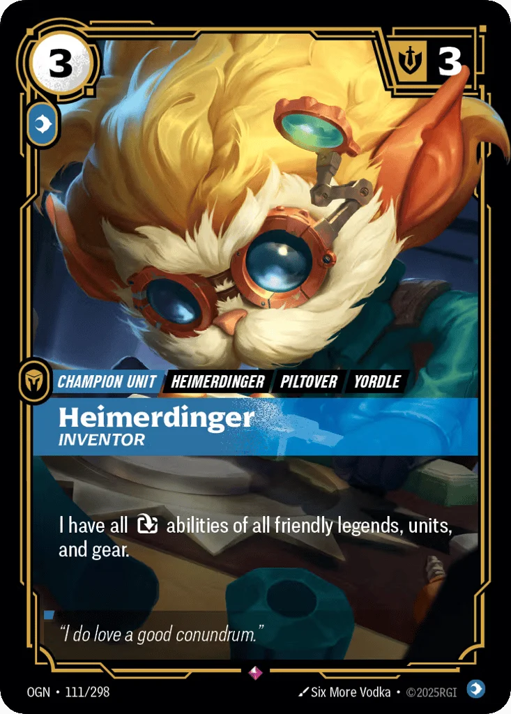 Heimerdinger, Inventor · Origins