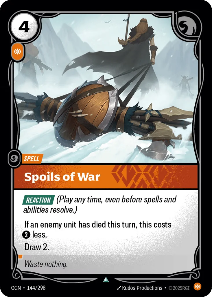 Spoils Of War · Origins