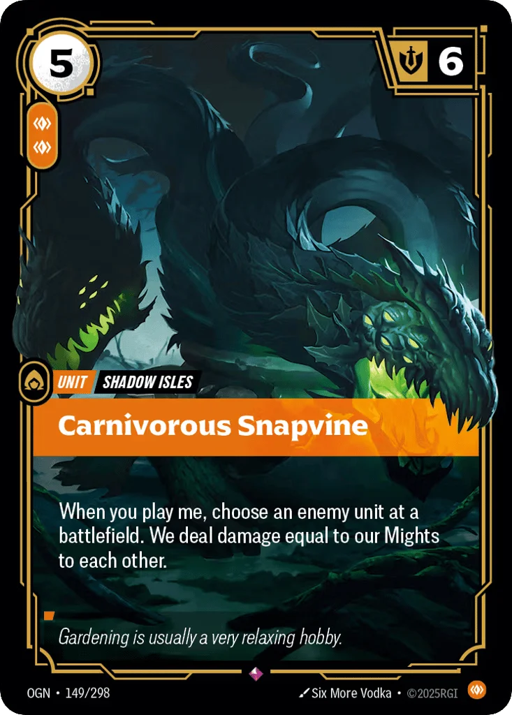 Carnivorous Snapvine · Origins