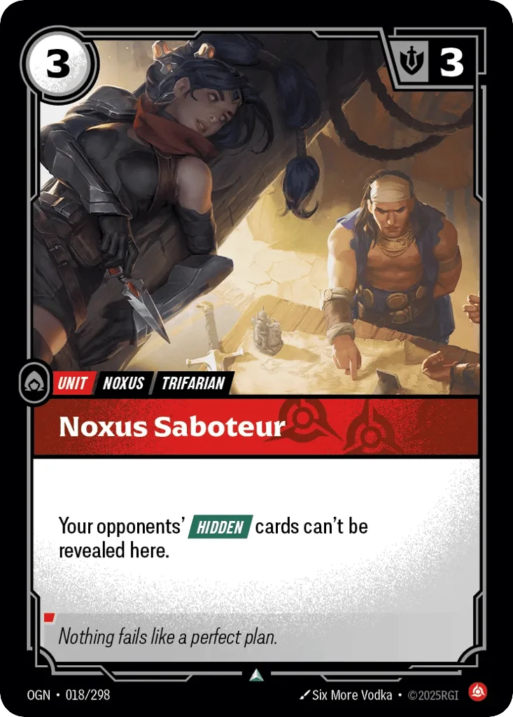 Noxus Saboteur · Origins