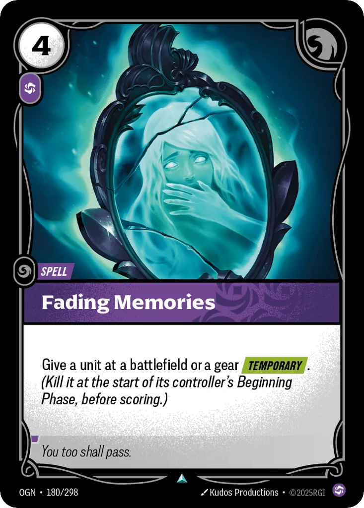 Fading Memories · Origins
