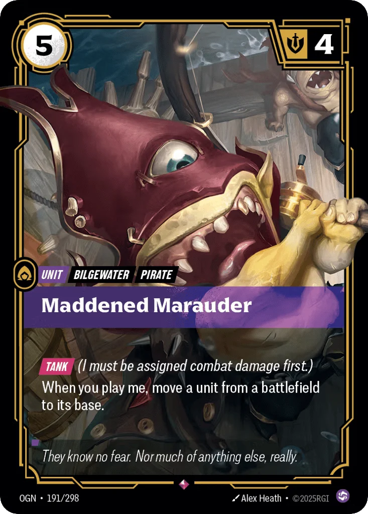 Maddened Marauder · Origins