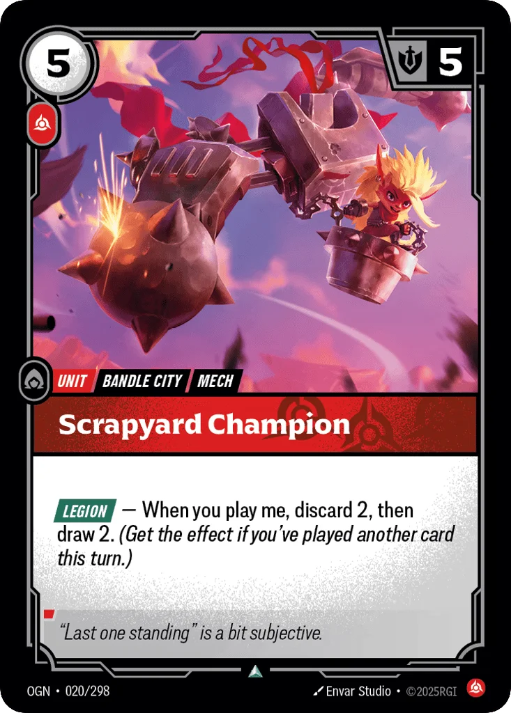 Scrapyard Champion · Origins