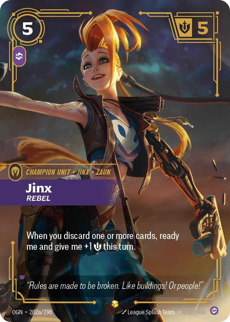 Jinx, Rebel · Origins
