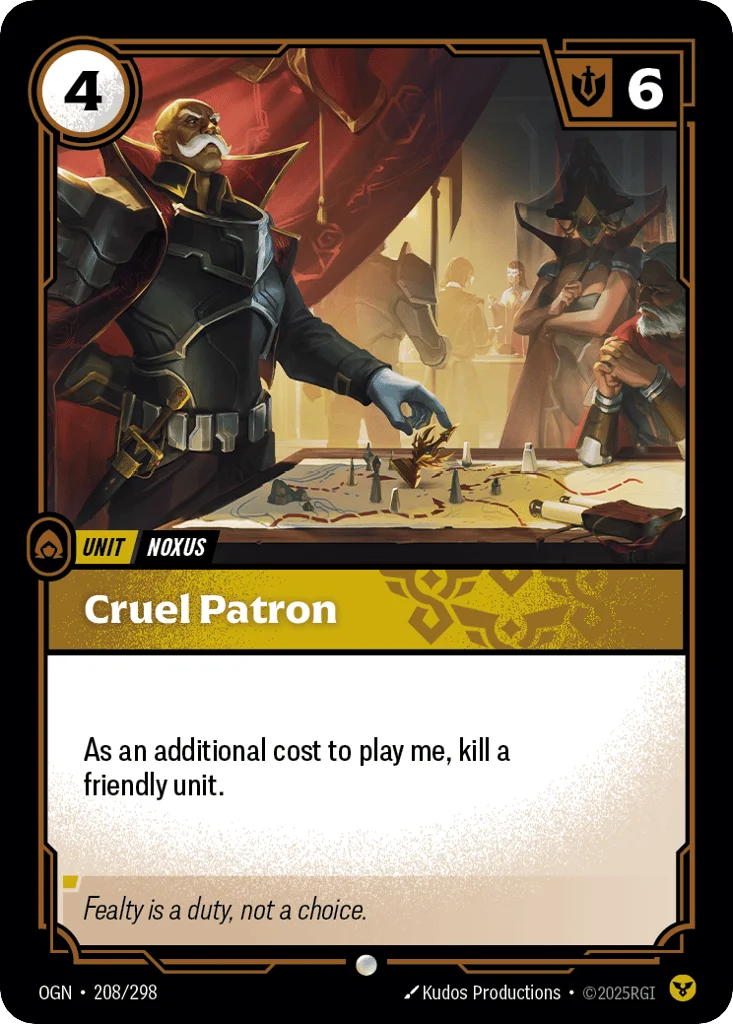 Cruel Patron · Origins