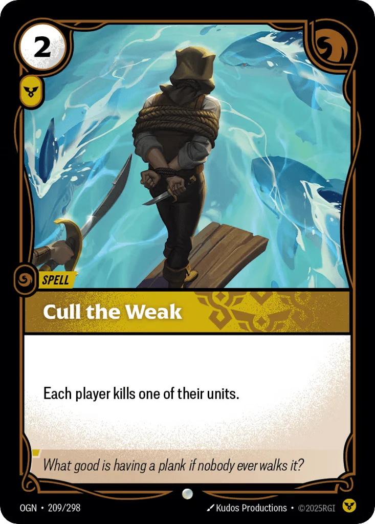 Cull The Weak · Origins