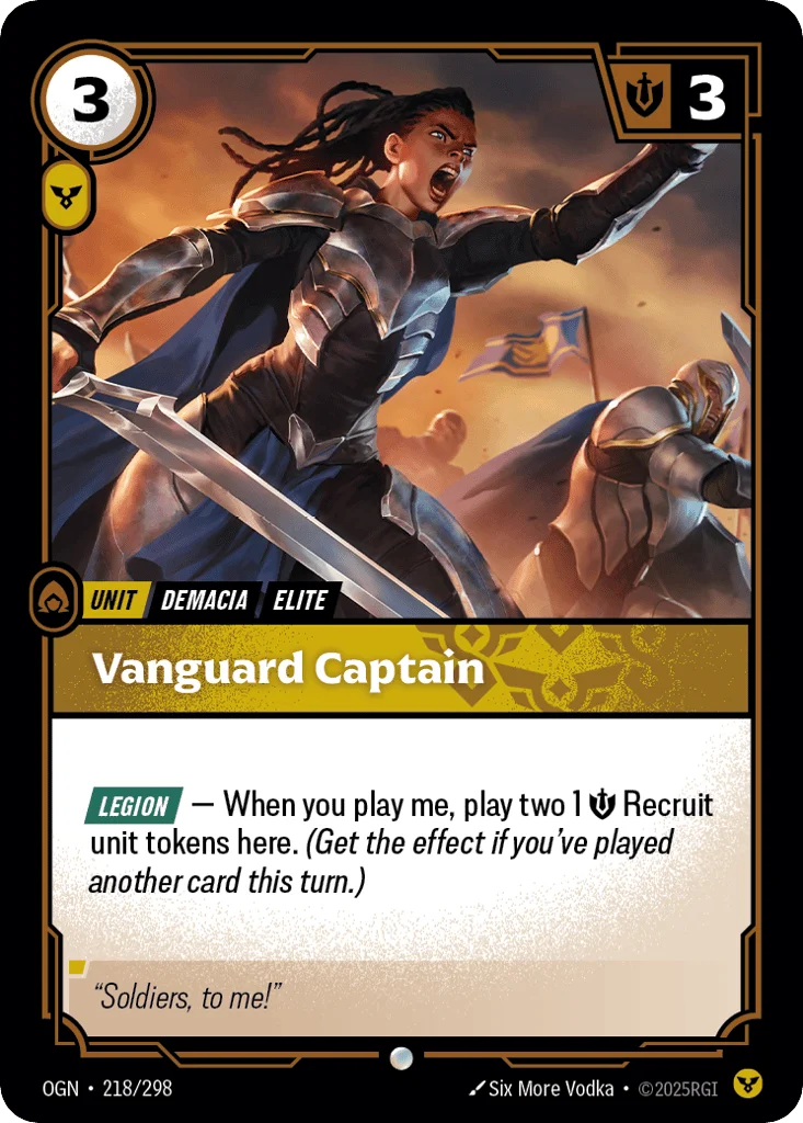 Vanguard Captain · Origins