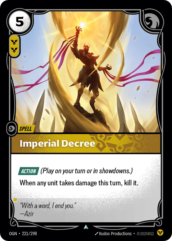 Imperial Decree · Origins