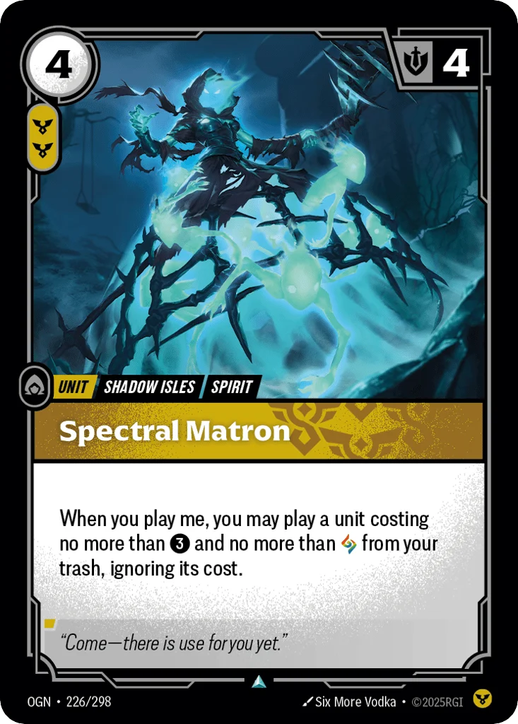 Spectral Matron · Origins