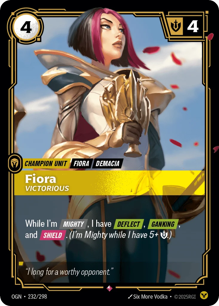 Fiora, Victorious · Origins