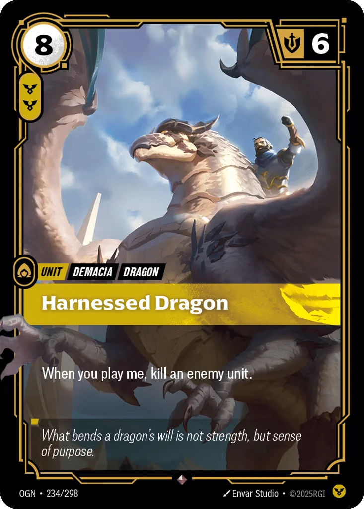 Harnessed Dragon · Origins