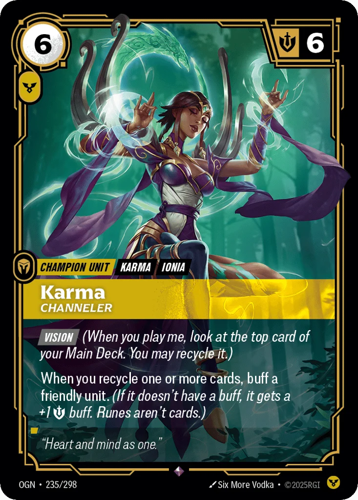 Karma, Channeler · Origins