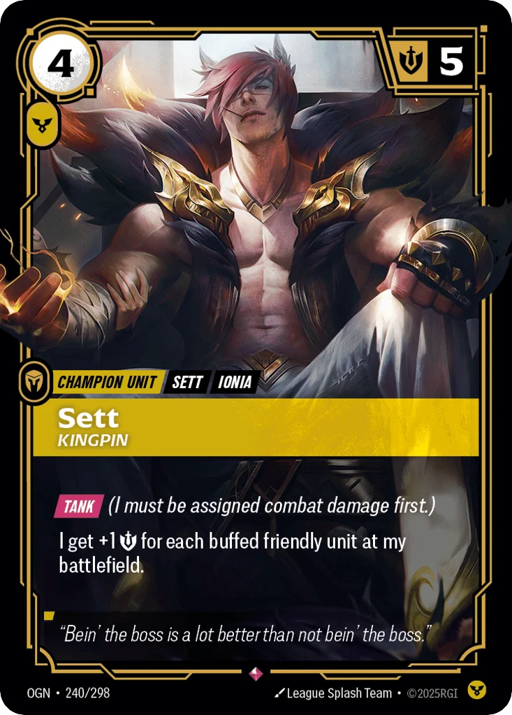 Sett, Kingpin · Origins