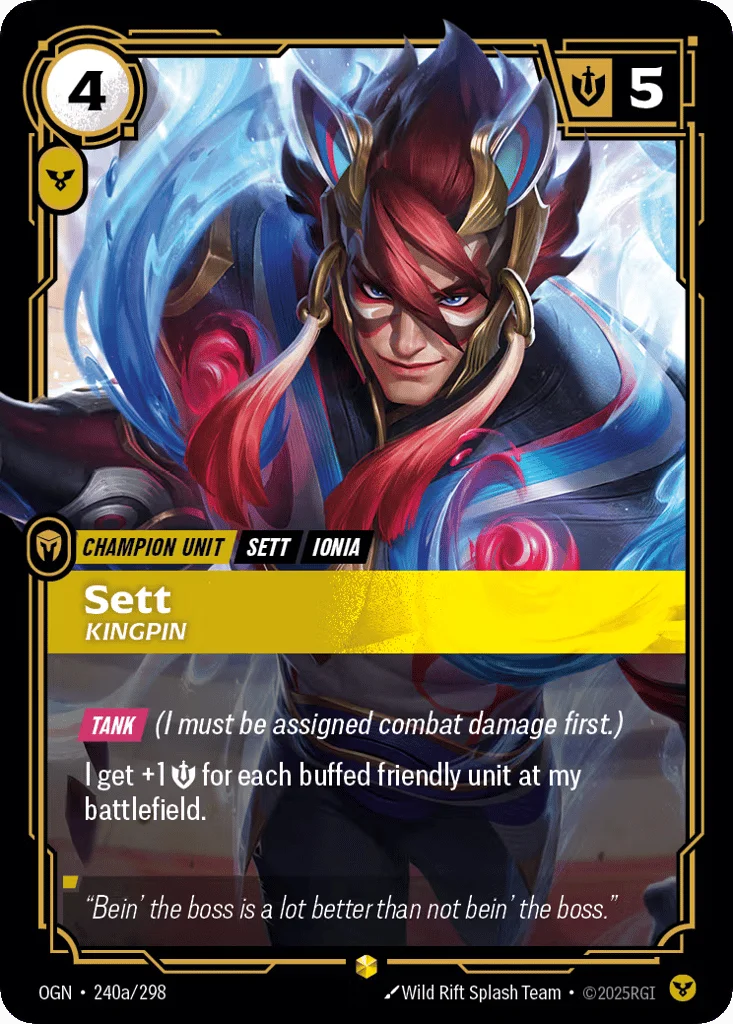 Sett, Kingpin · Origins