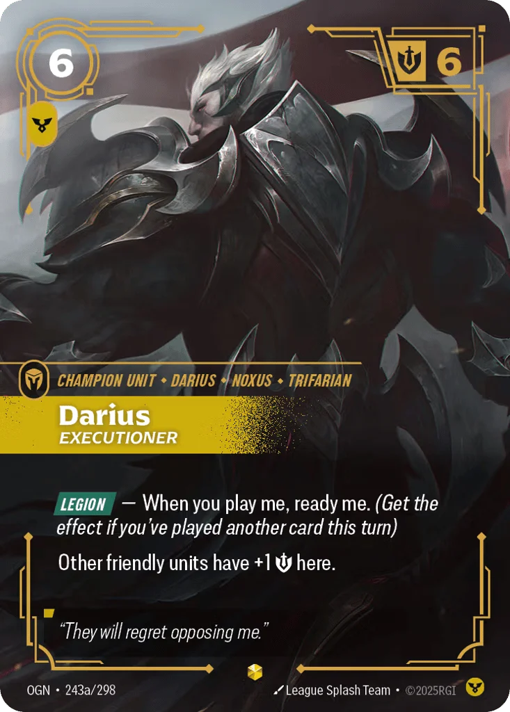 Darius, Executioner · Origins
