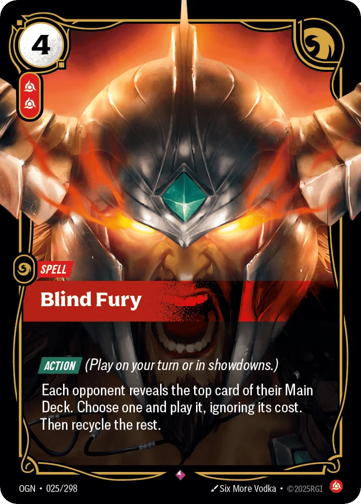 Blind Fury · Origins