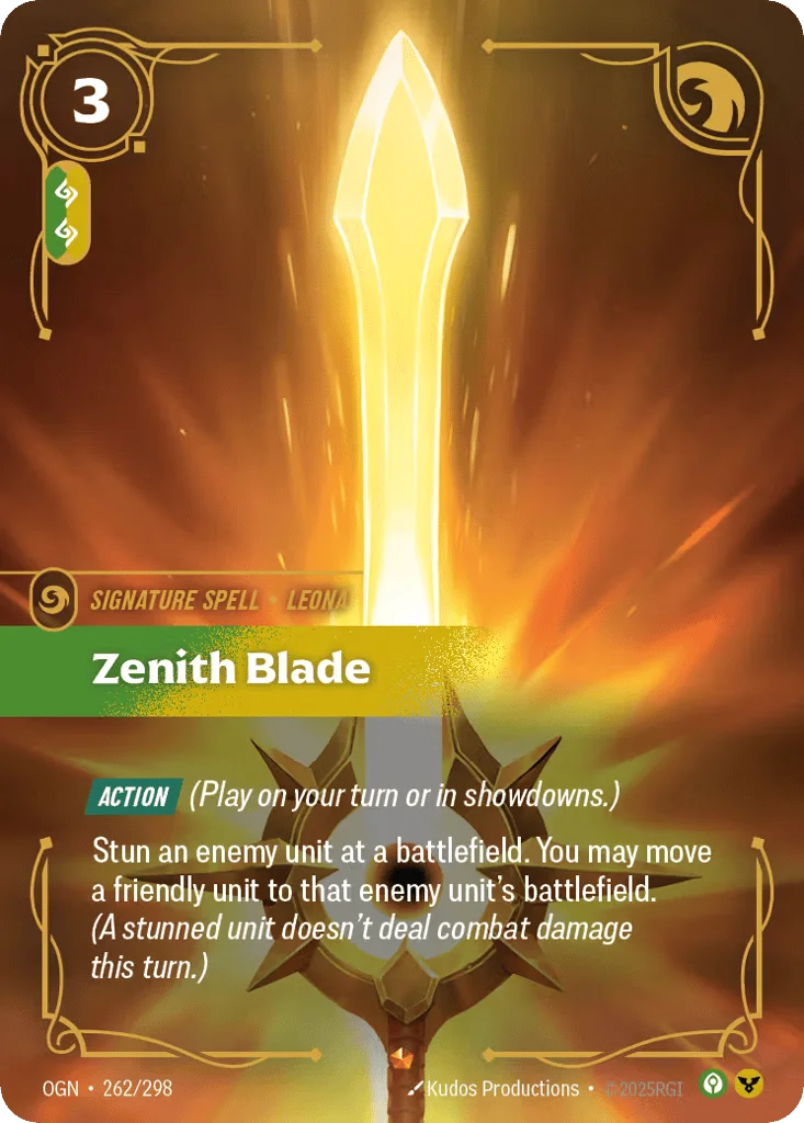 Zenith Blade · Origins