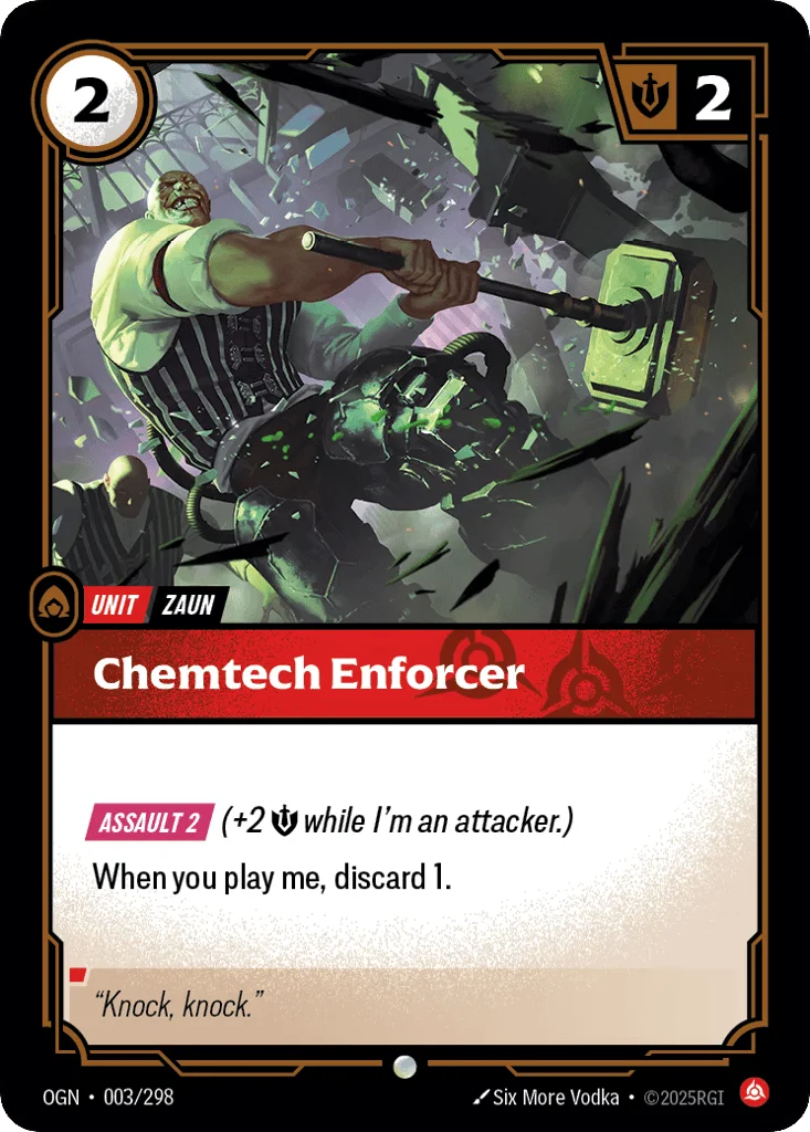 Chemtech Enforcer · Origins