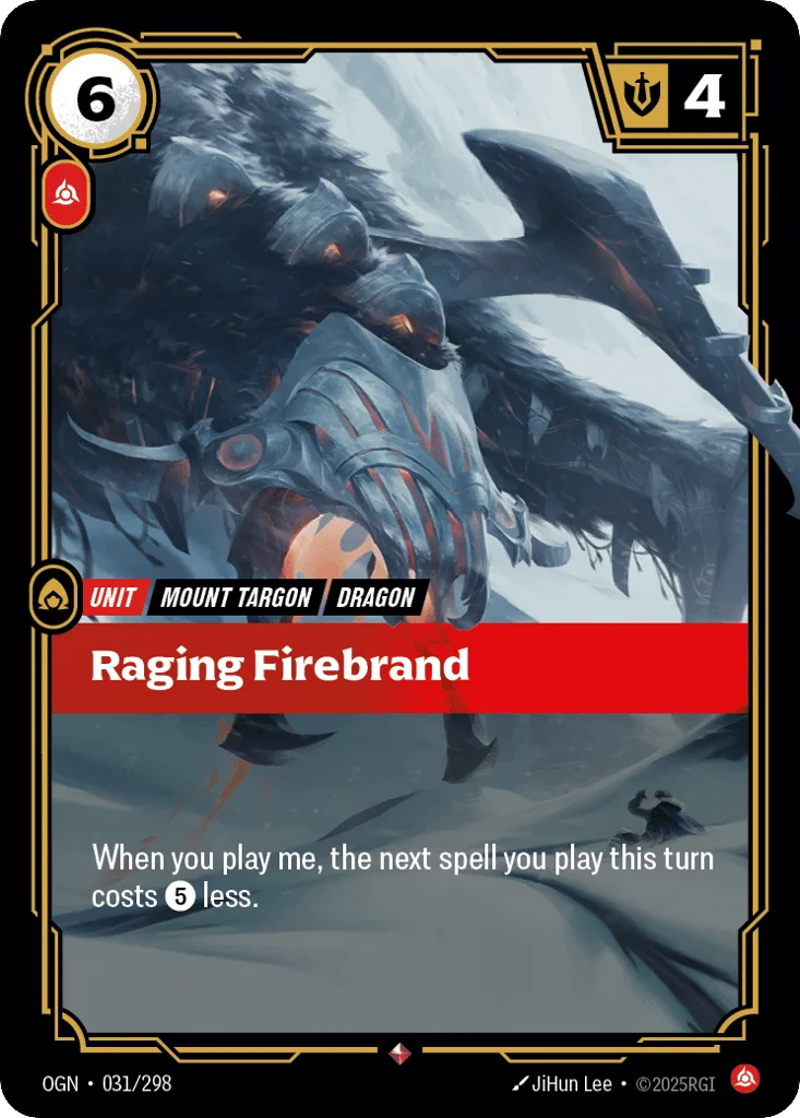 Raging Firebrand · Origins