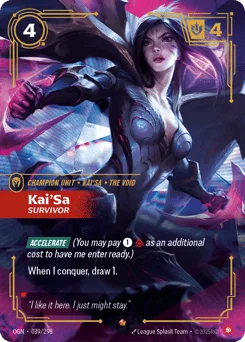 Kai'sa, Survivor