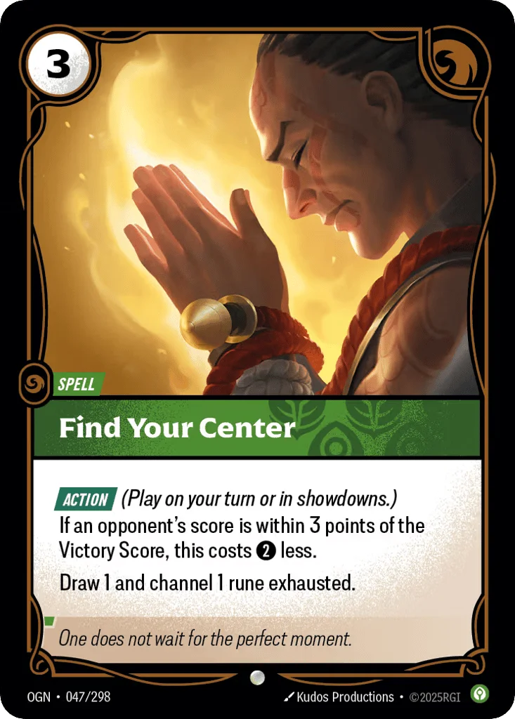 Find Your Center · Origins