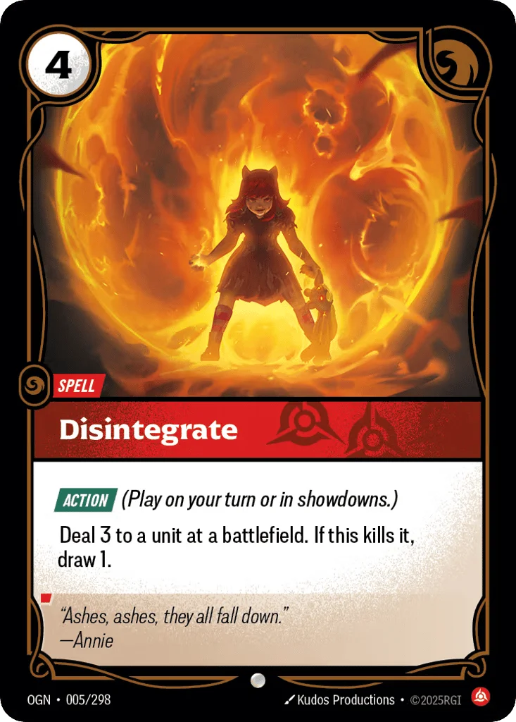 Disintegrate · Origins