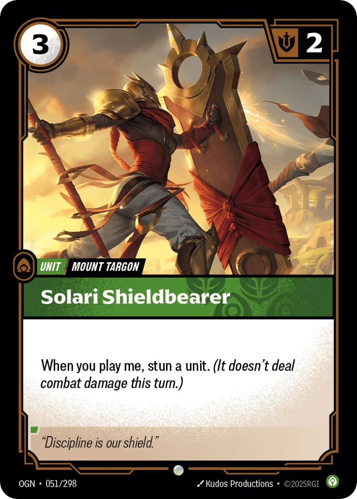 Solari Shieldbearer · Origins