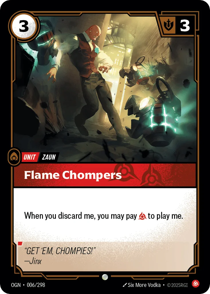 Flame Chompers · Origins
