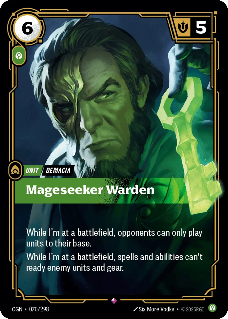 Mageseeker Warden · Origins