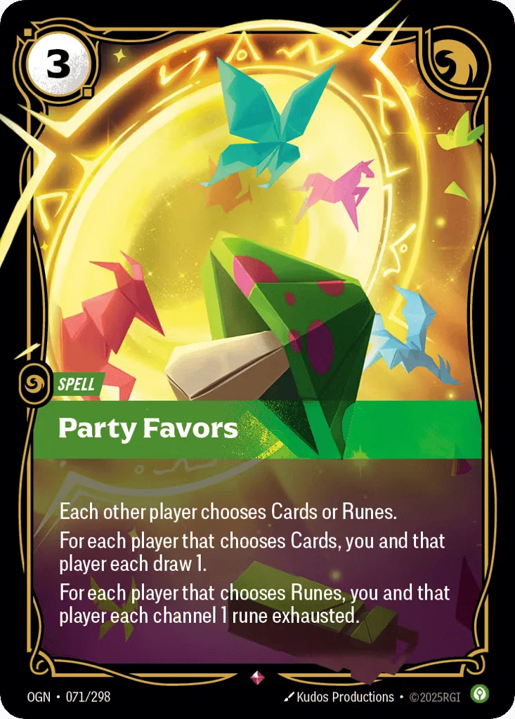 Party Favors · Origins