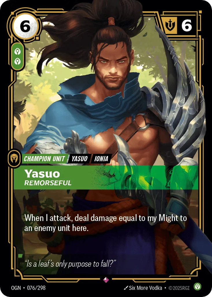 Yasuo, Remorseful · Origins