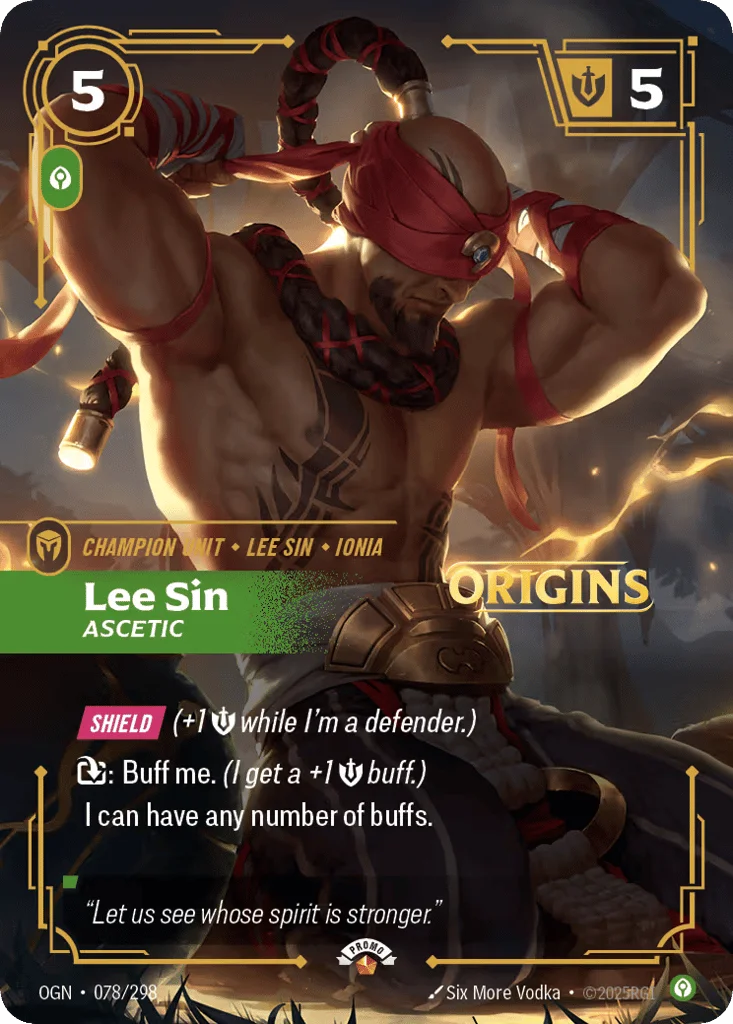 Lee Sin, Ascetic · Origins