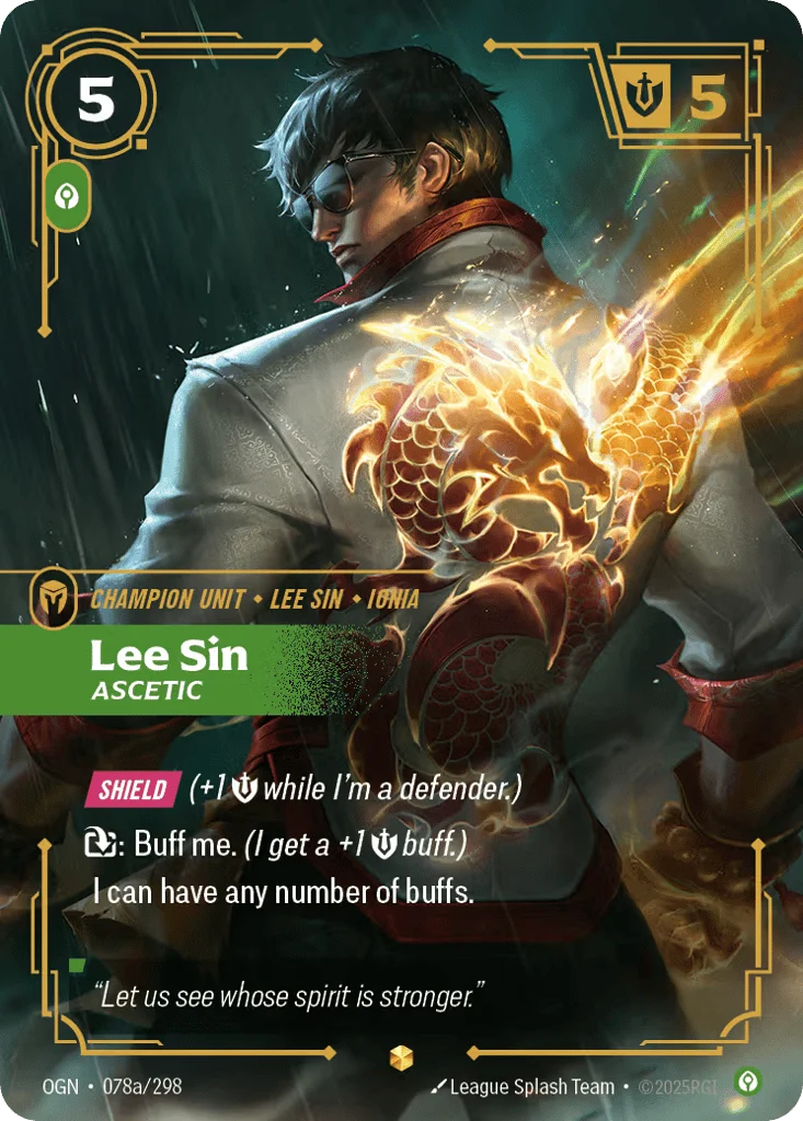 Lee Sin, Ascetic · Origins