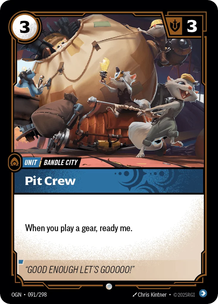 Pit Crew · Origins