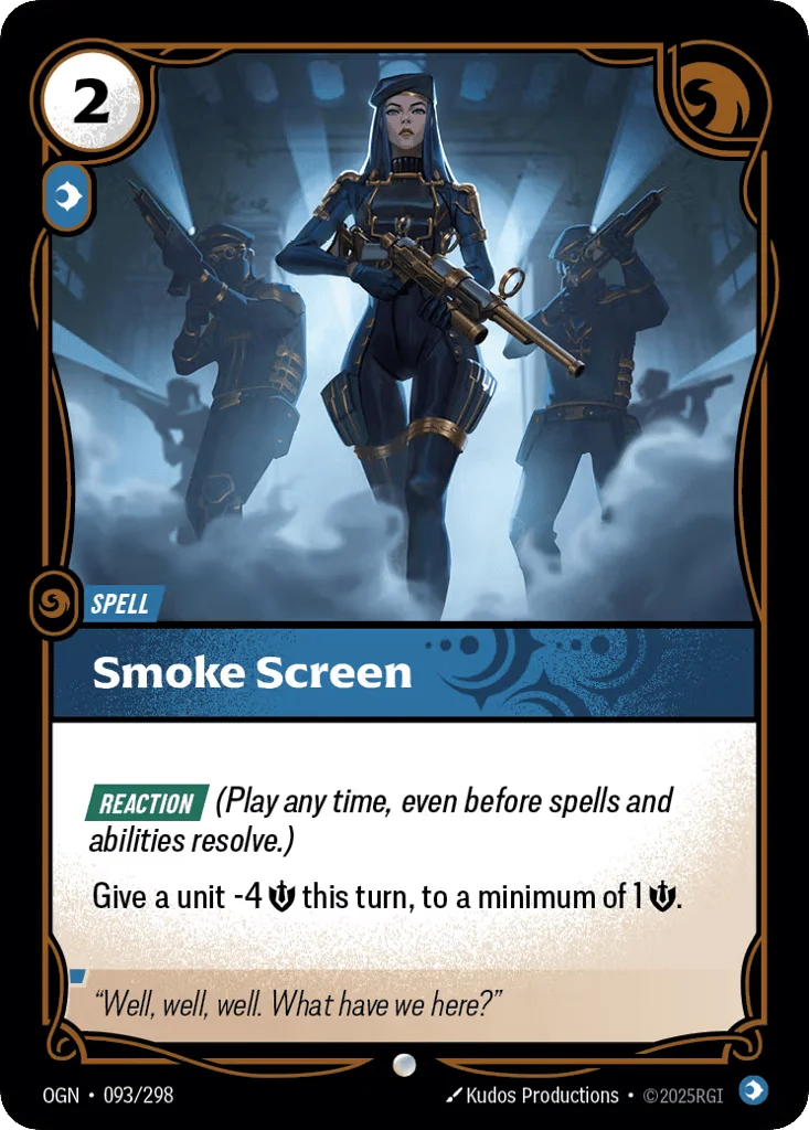 Smoke Screen · Origins