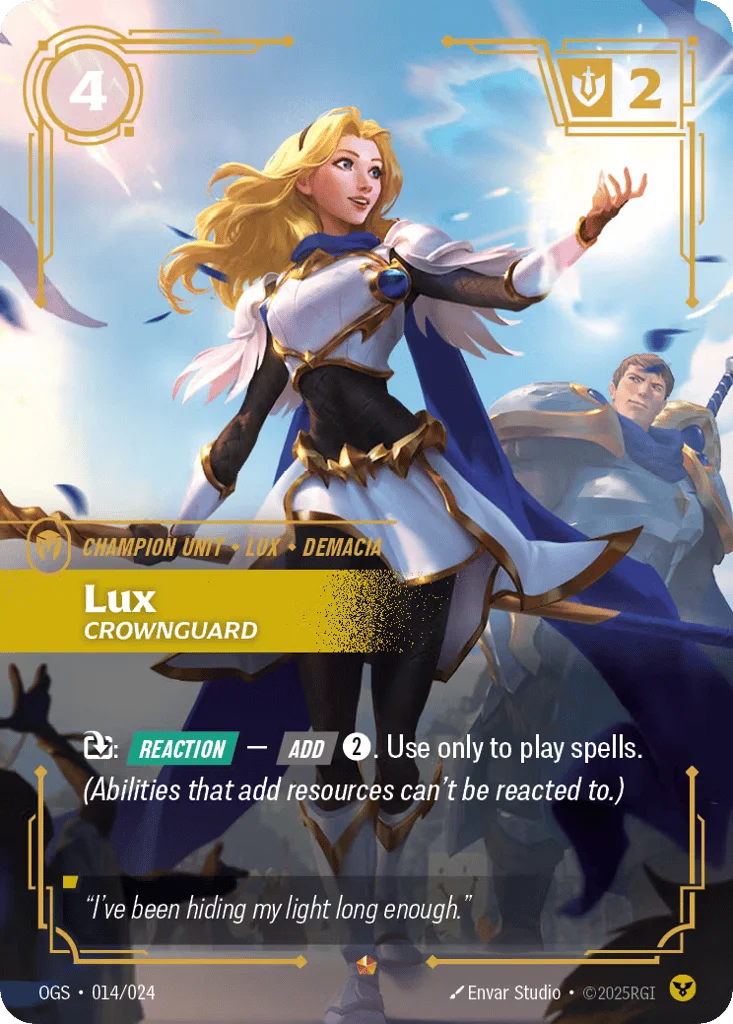 Lux, Crownguard · Proving Grounds