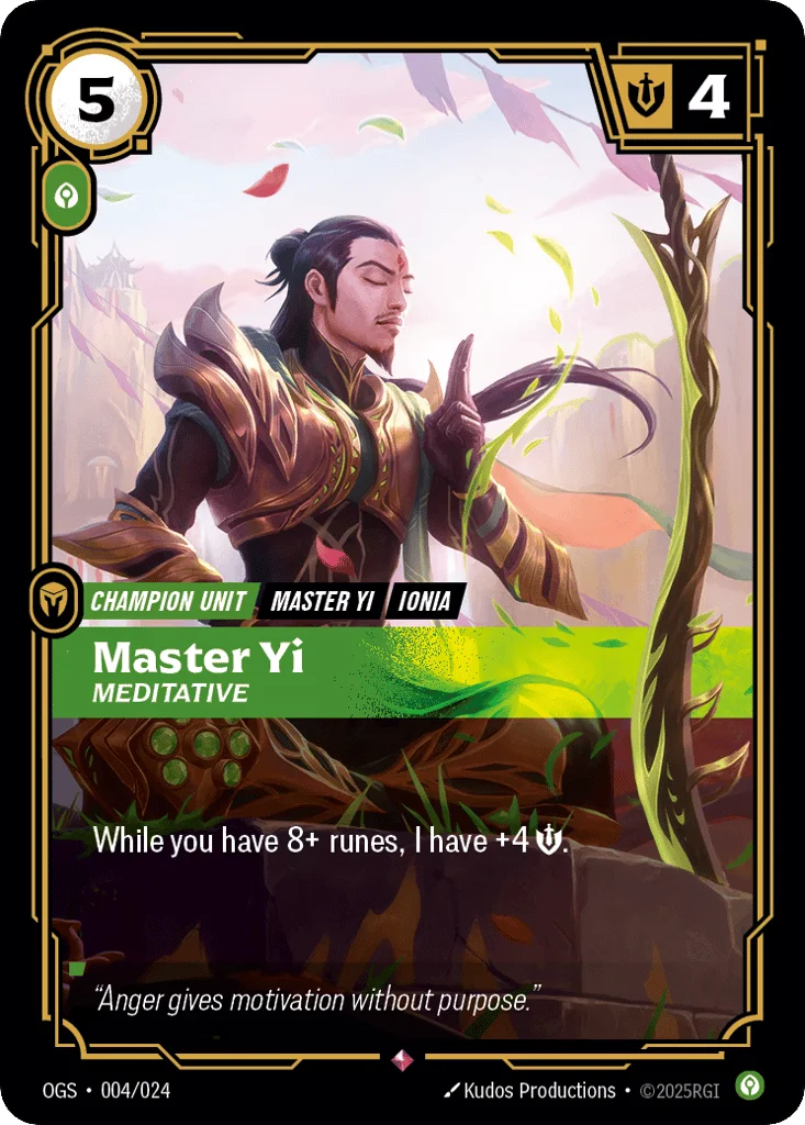 Yi, Meditative · Proving Grounds