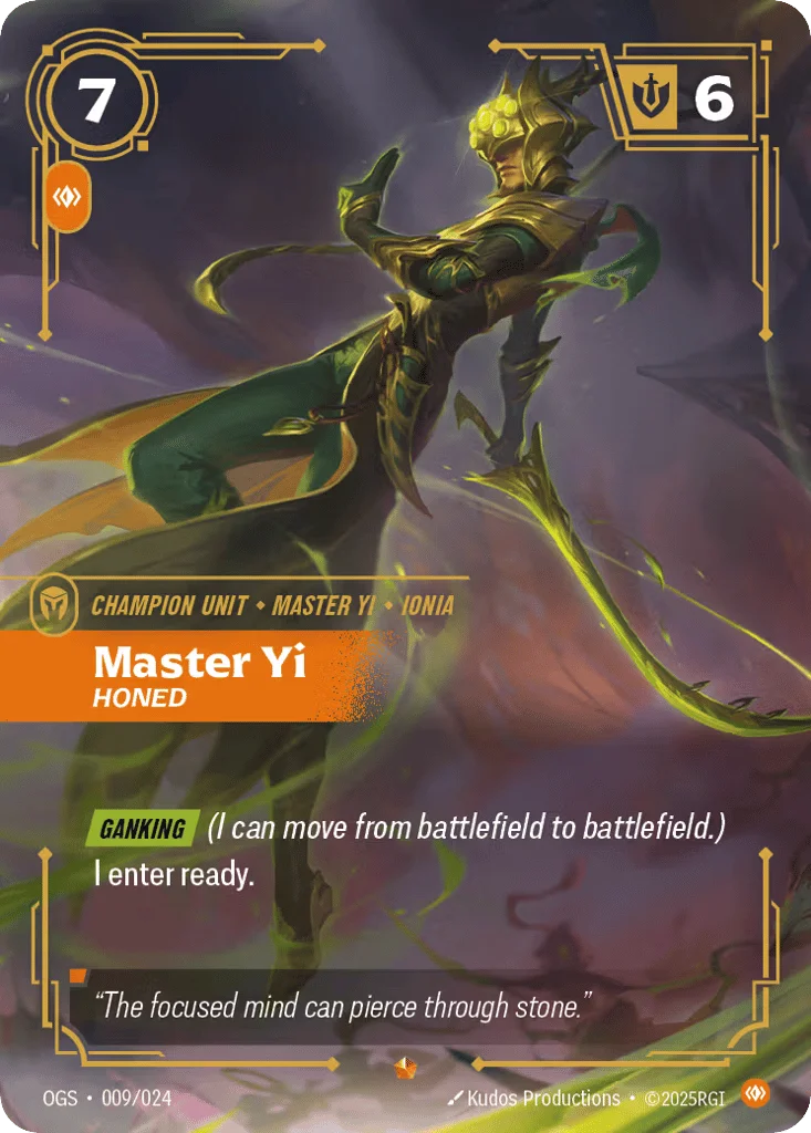 Yi, Honed · Proving Grounds