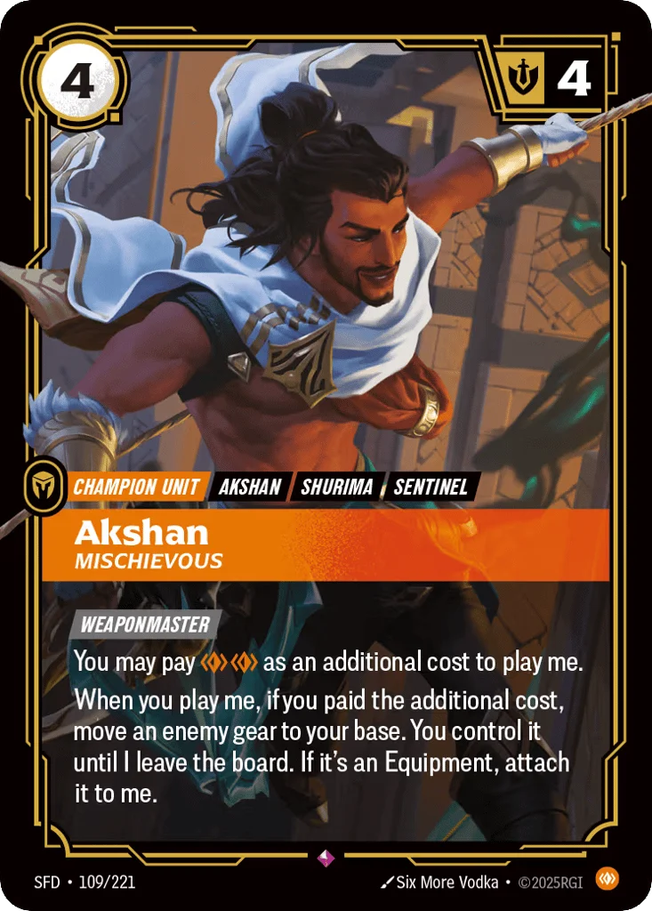 Akshan, Mischievous · Spiritforged