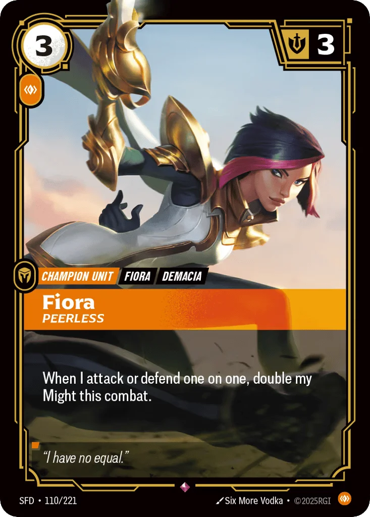 Fiora, Peerless · Spiritforged