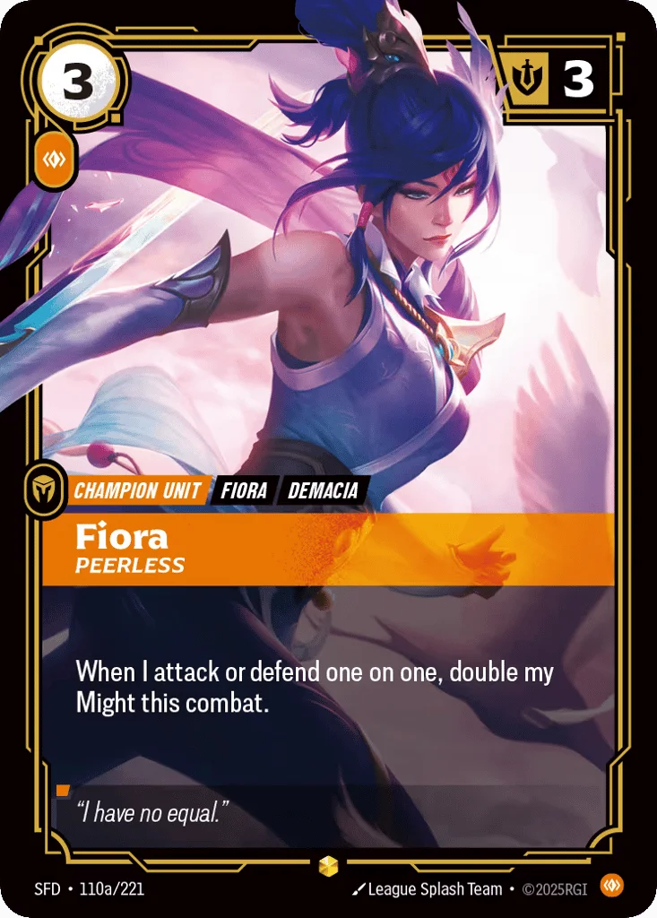 Fiora, Peerless · Spiritforged