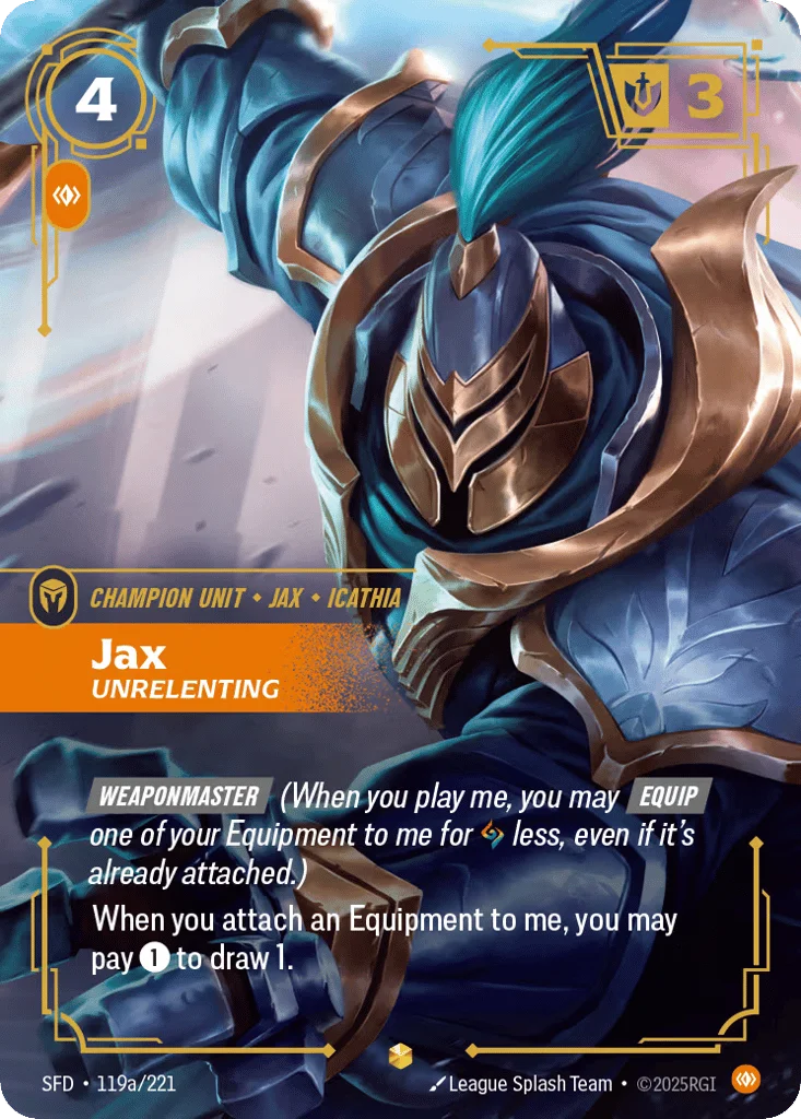 Jax, Unrelenting · Spiritforged