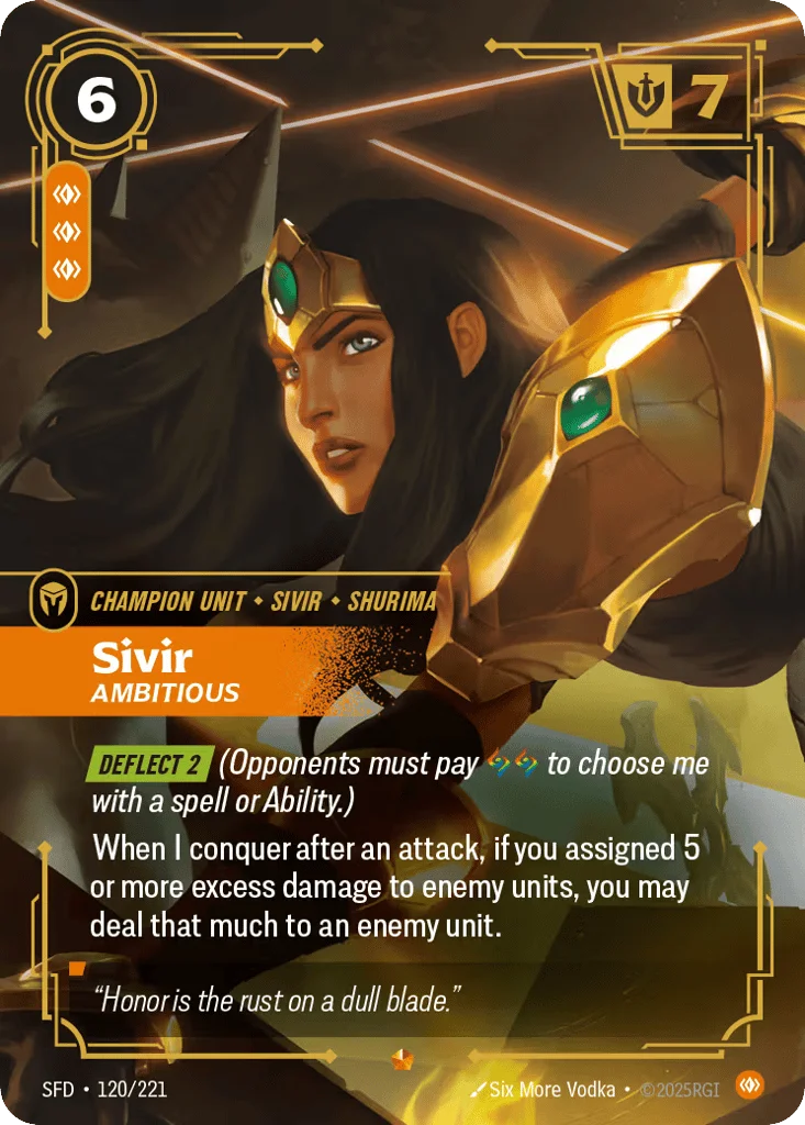 Sivir, Ambitious · Spiritforged