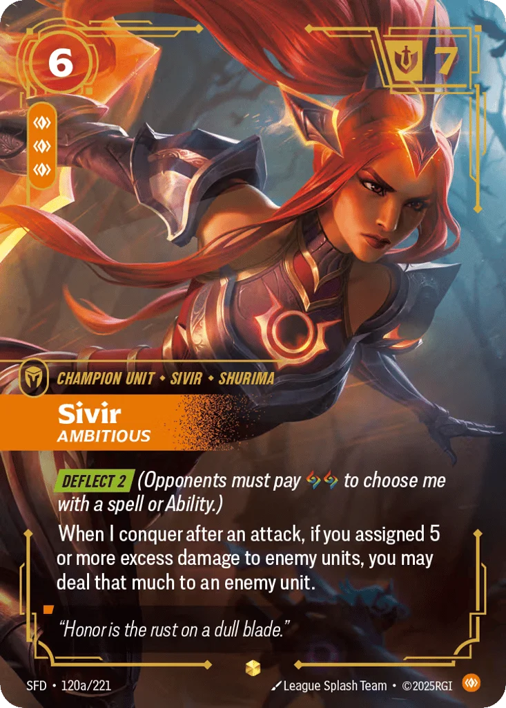 Sivir, Ambitious · Spiritforged